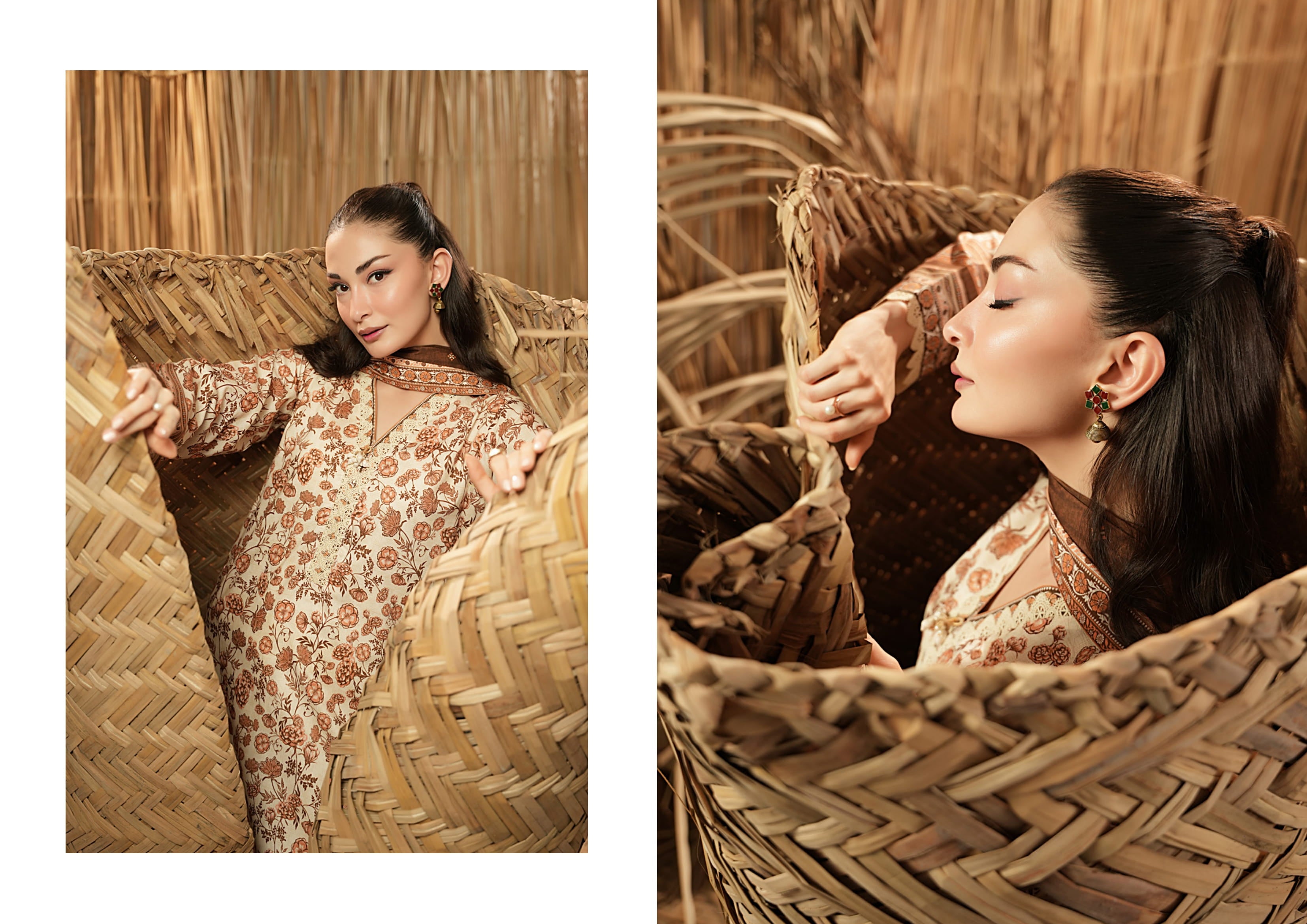 Salina Linen 3 Piece Suit – Shirt, Trouser & Dupatta