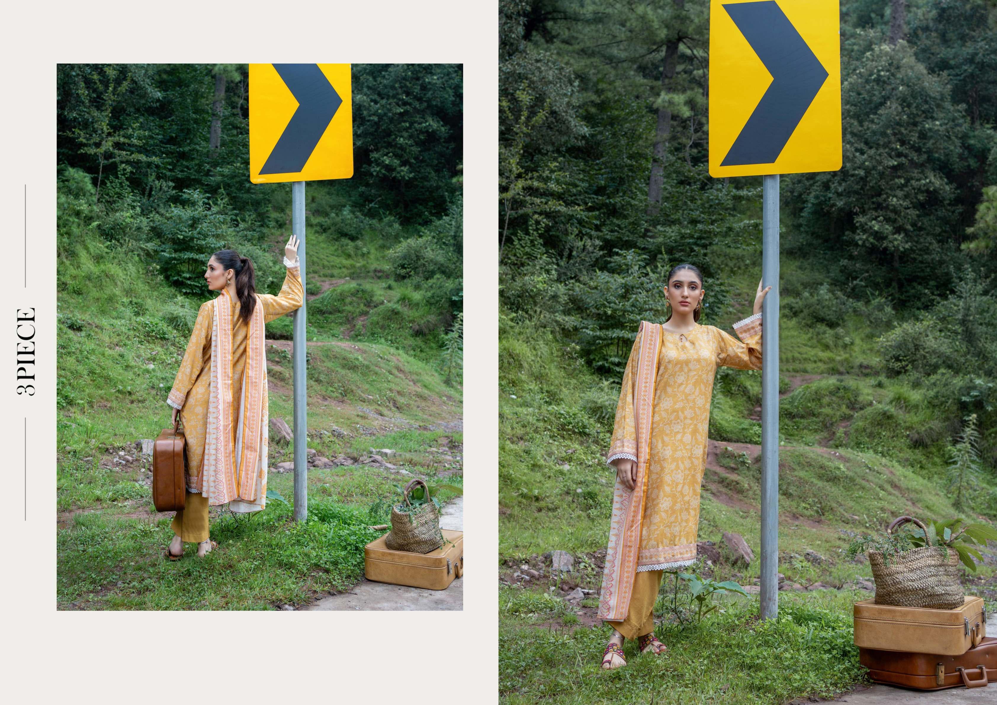 Zesh Khaddar Fabric 3 Piece Suit – Top, Bottom & Dupatta