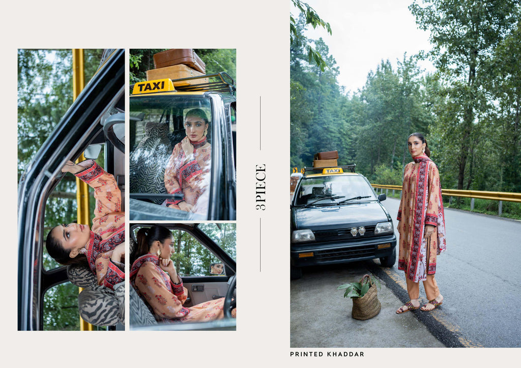 Zesh Khaddar Fabric 3 Piece Suit – Top, Bottom & Dupatta