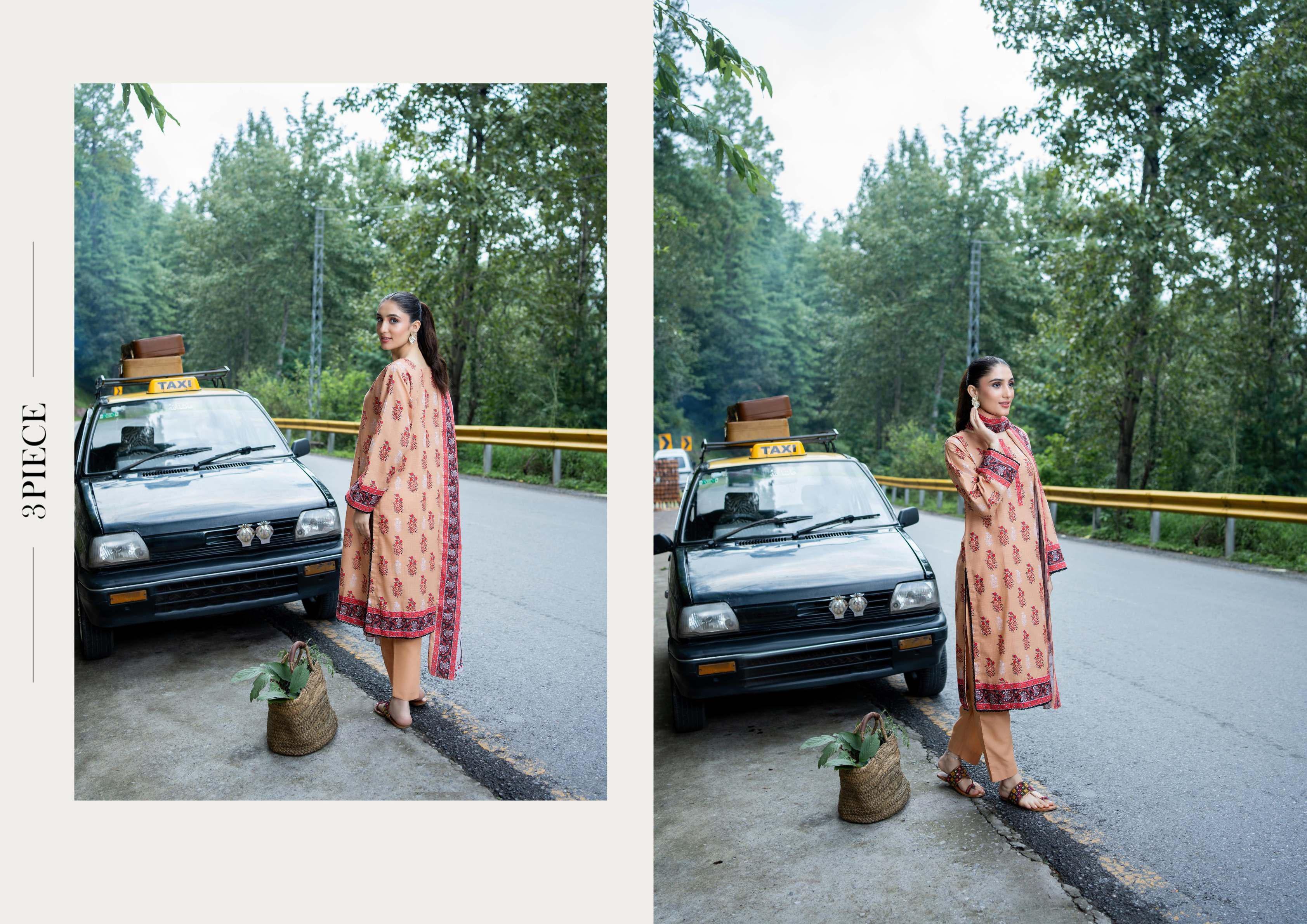 Zesh Khaddar Fabric 3 Piece Suit – Top, Bottom & Dupatta