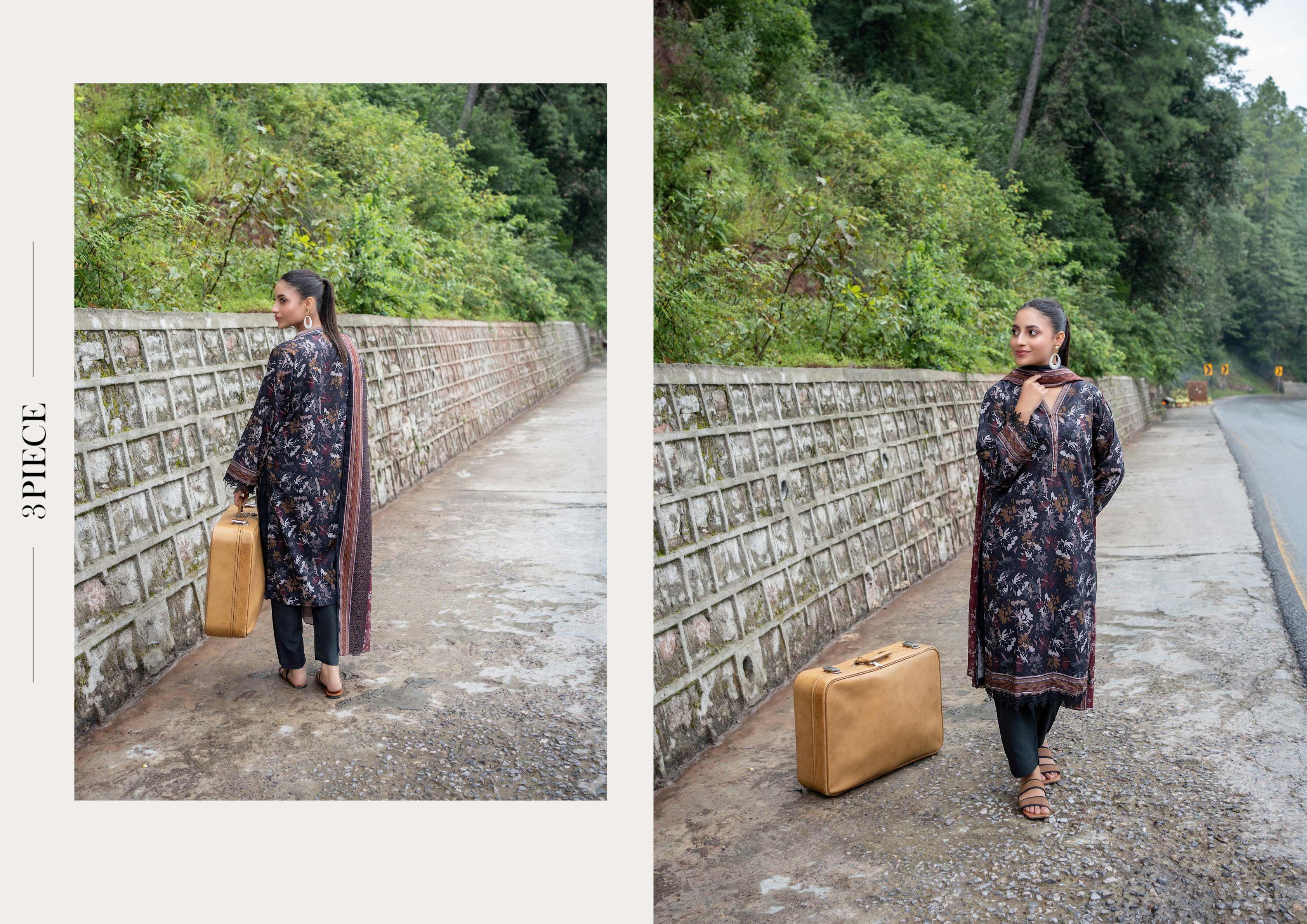 Zesh Khaddar Fabric 3 Piece Suit – Top, Bottom & Dupatta