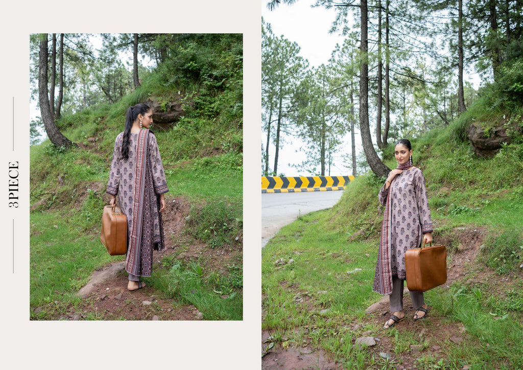 Zesh Khaddar Fabric 3 Piece Suit – Top, Bottom & Dupatta